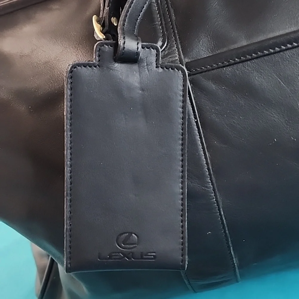 Rare Exclusive Coach x Lexus Limited Edition Black Leather Travel Luggage Bag